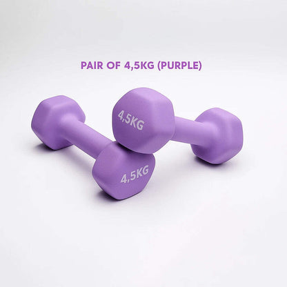Neoprene Dumbbell Pair – Non-Slip Grip, Cast Iron Core – Gym Fitness Weights