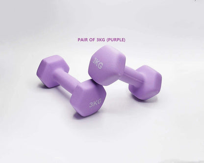 Neoprene Dumbbell Pair – Non-Slip Grip, Cast Iron Core – Gym Fitness Weights